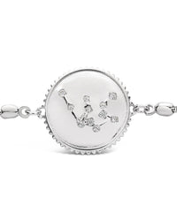 Sterling Silver Constellation Disk Bolo Bracelet Bracelet Sterling Forever 