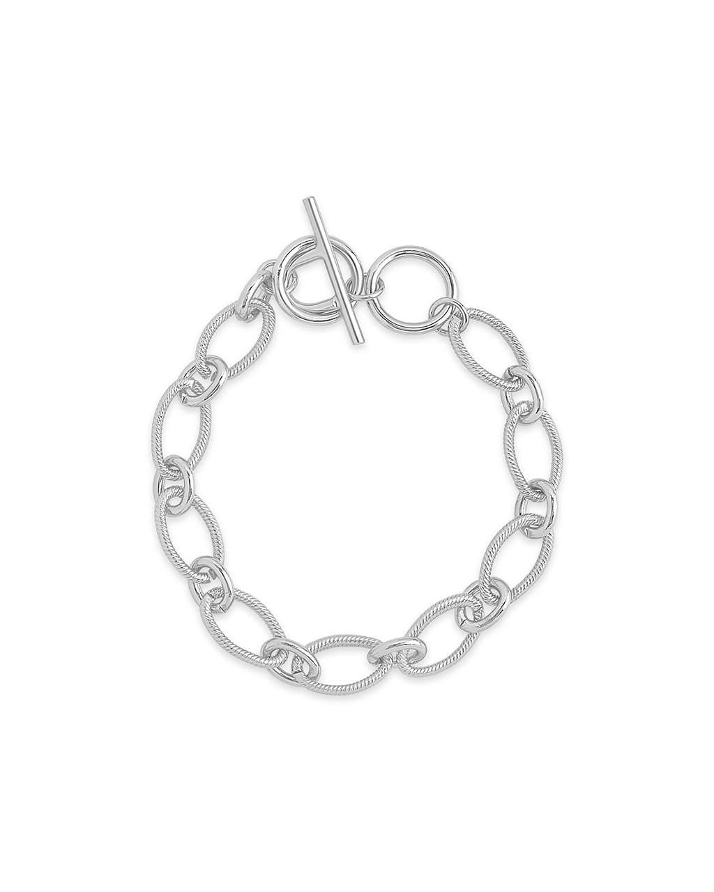 Chain Linked Toggle Bracelet - Sterling Forever