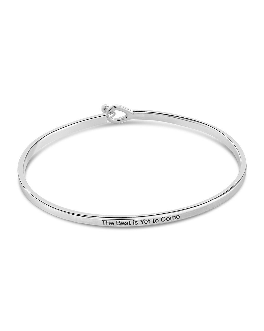 Mantra Hook and Eye Bangle Bracelet Bracelet Sterling Forever 