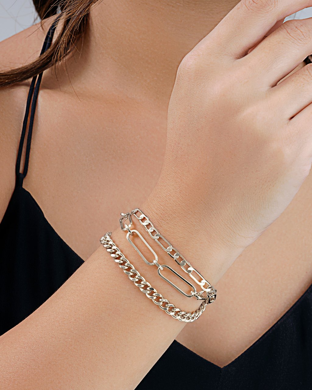 Pinched Loop Bracelet with Spacers and Toggle Clasp — Korte Jewelry Designs