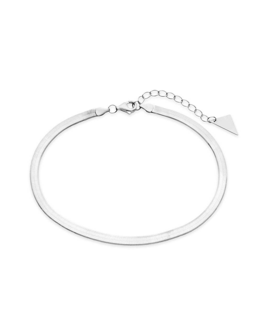 Silver Diamond-Cut Star Herringbone Bracelet – Bijou Jewellery