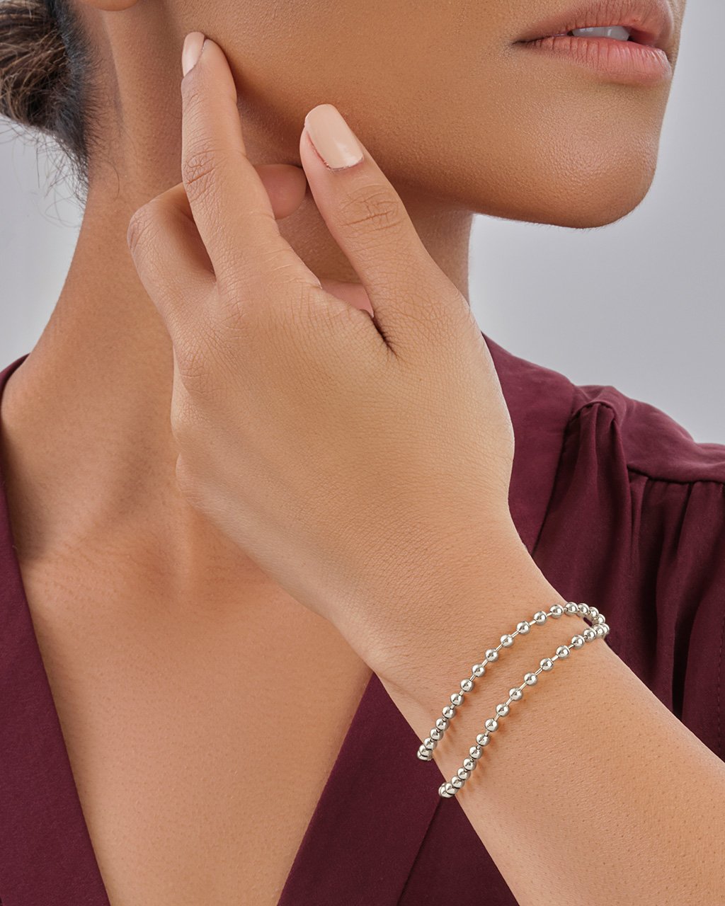 Dainty Beaded Bracelet Set of 2 Bracelet Sterling Forever 