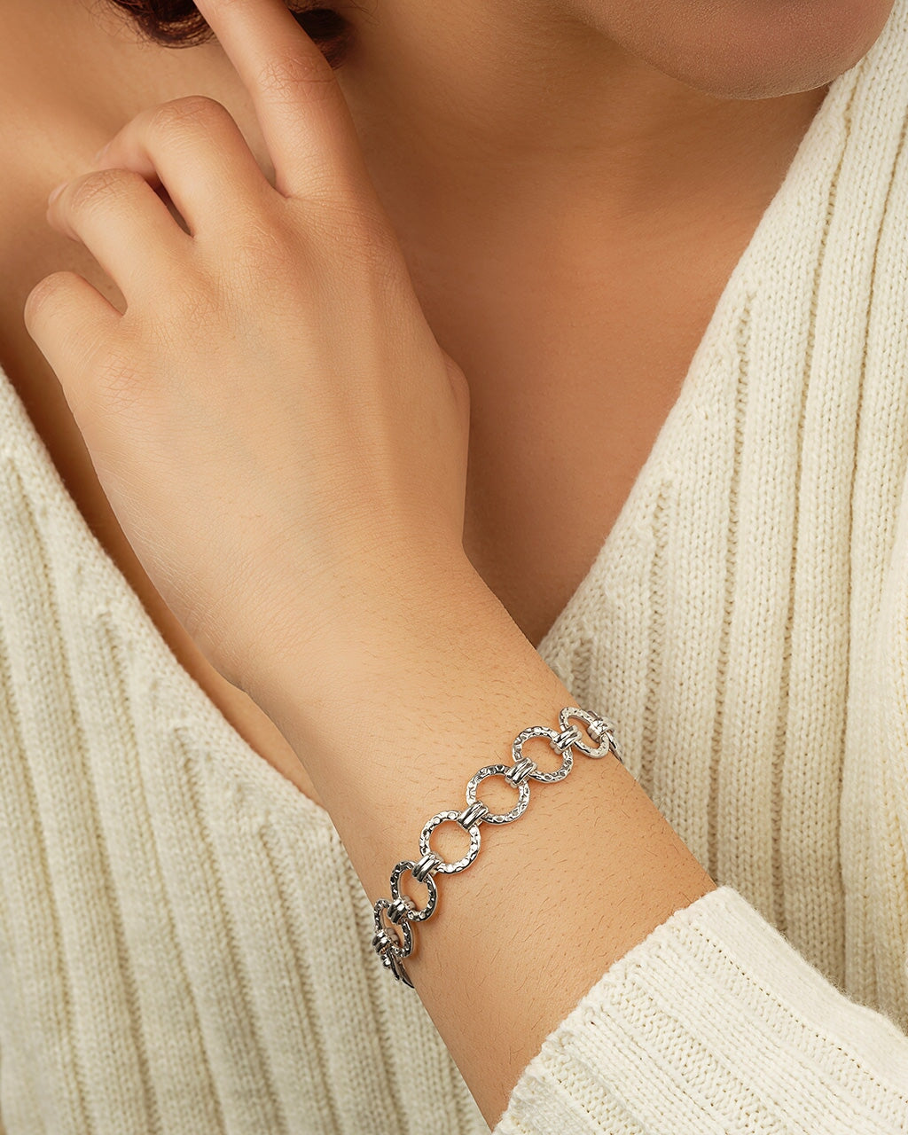 Molten Chain Bracelet Bracelet Sterling Forever 