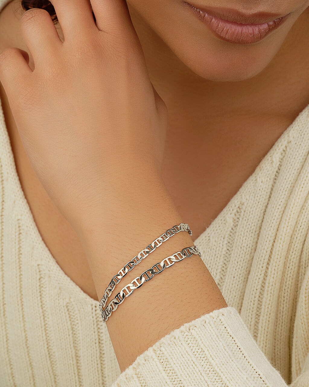 Anchor Chain Bracelet Set of 2 Bracelet Sterling Forever 