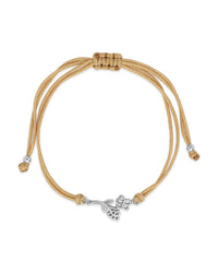 Sterling Silver Birth Flower Bolo Bracelet Necklace Sterling Forever 
