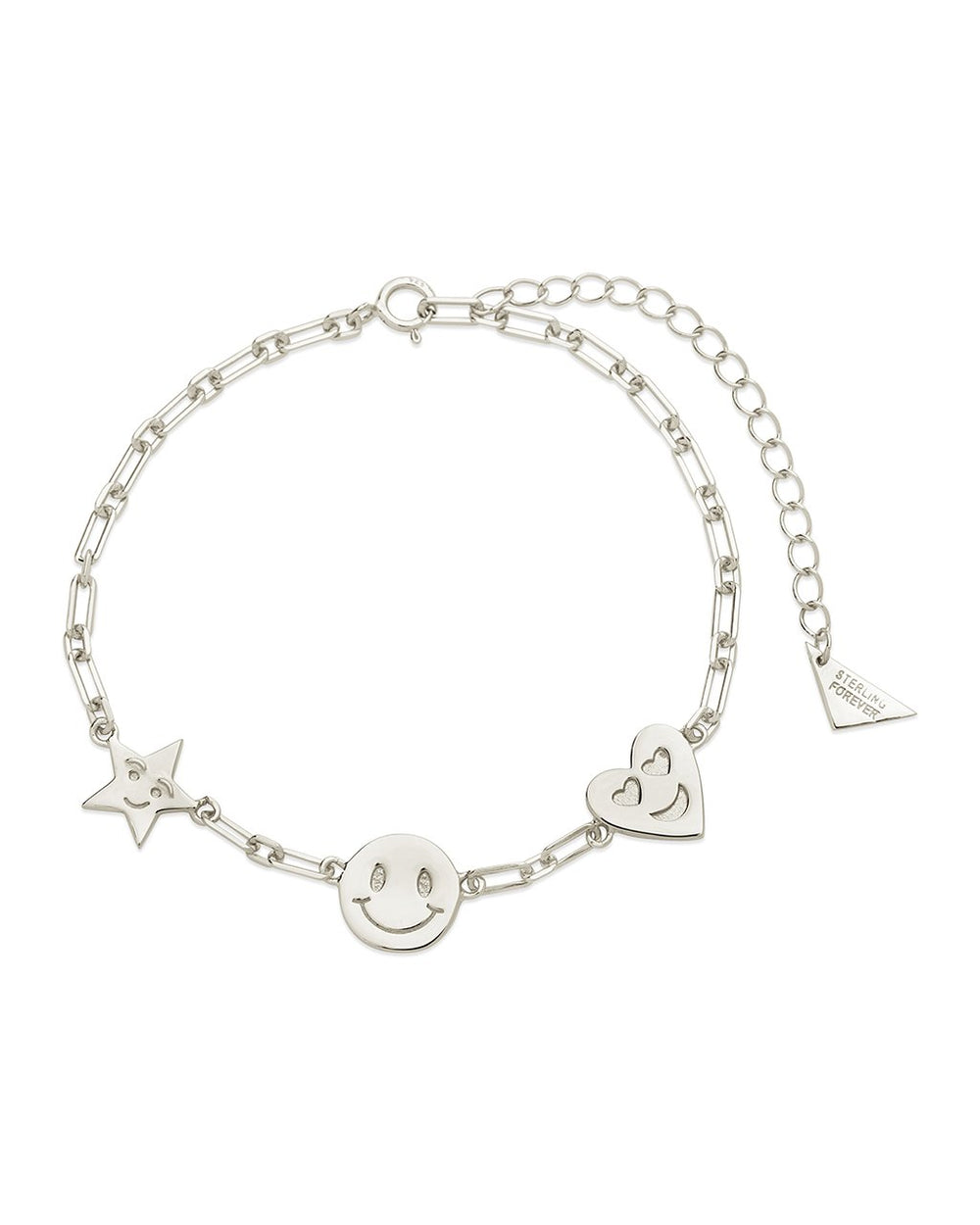 Mixed Emotions Charm Bracelet Bracelet Sterling Forever Silver 