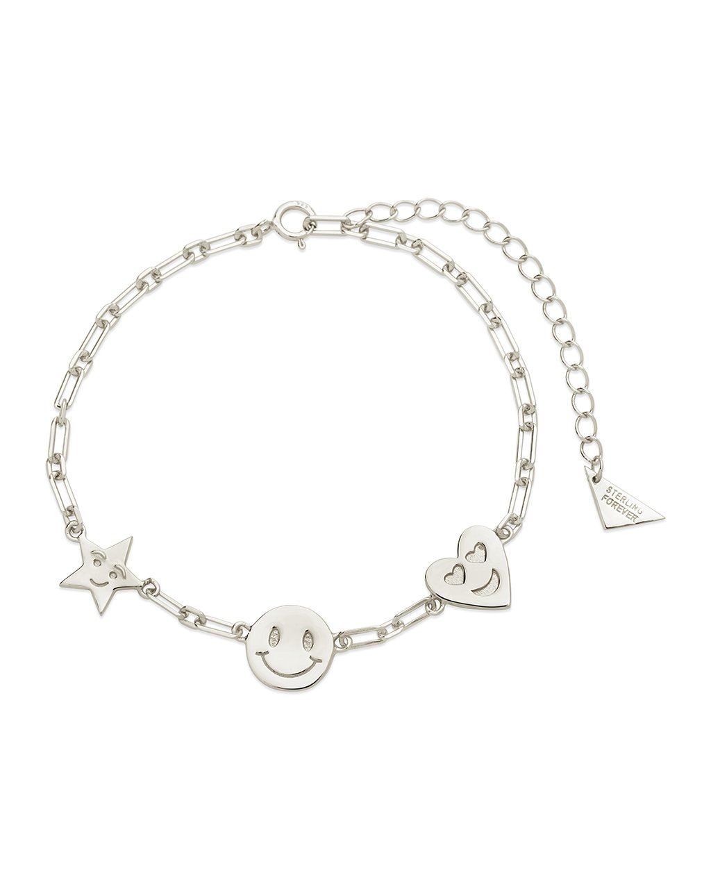 Mixed Emotions Charm Bracelet Bracelet Sterling Forever Silver 