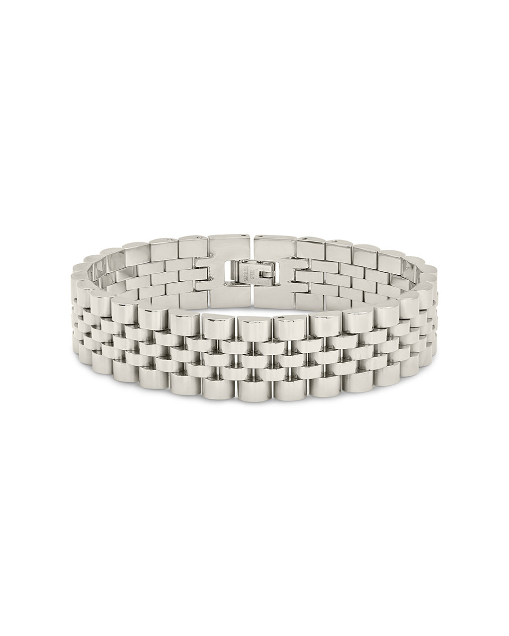 Chunky Watch Band Chain Bracelet Bracelet Sterling Forever Silver 