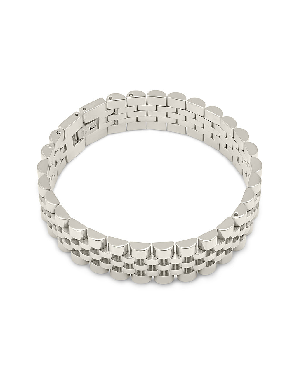 Chunky Watch Band Chain Bracelet – Sterling Forever
