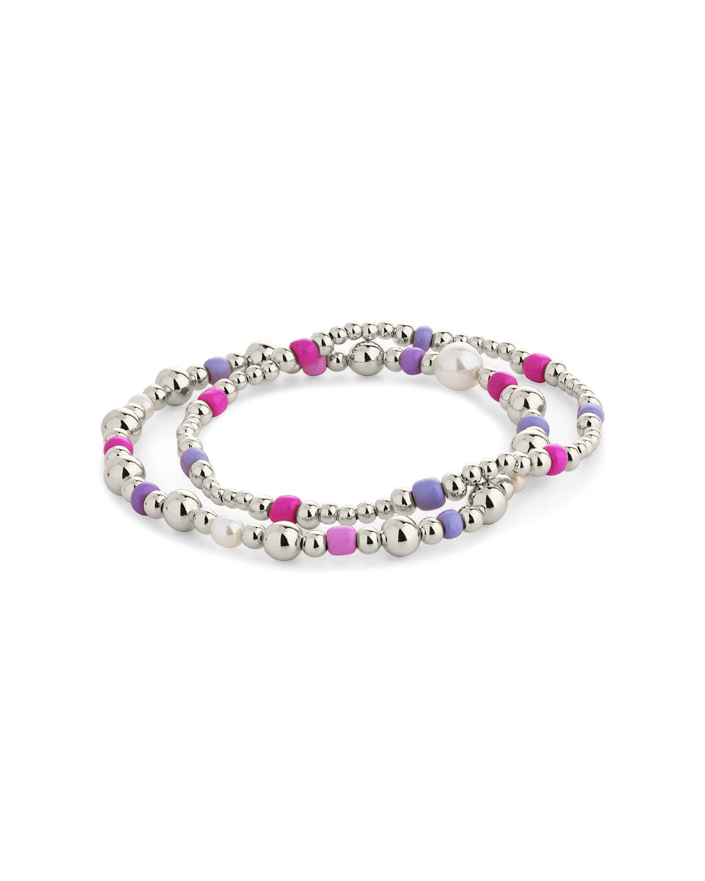 Priscilla Beaded Stretch Bracelet Set Bracelet Sterling Forever 