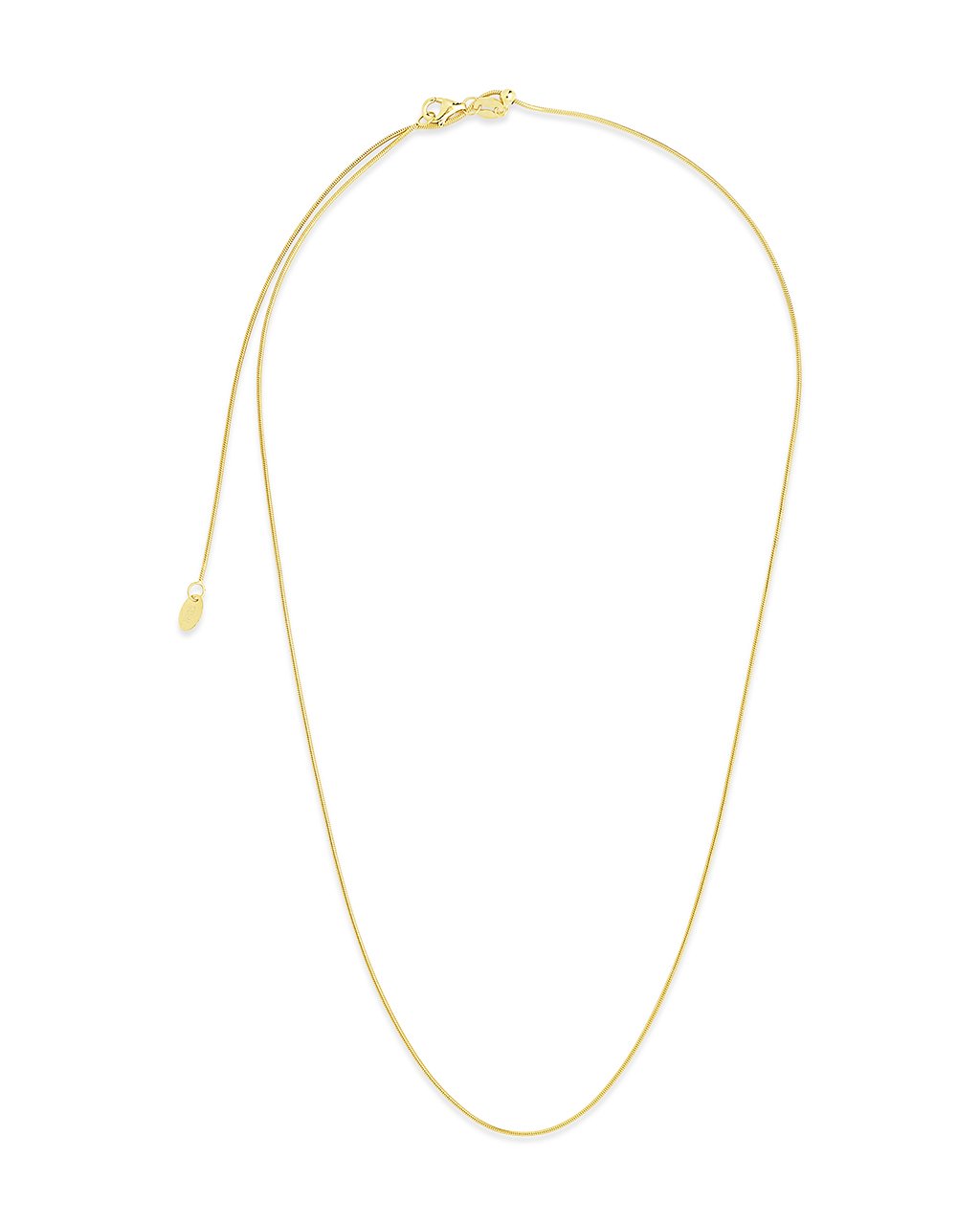Sterling Silver Adjustable Snake Chain Accessories Sterling Forever Gold 