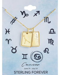 Zodiac Tag Necklace - Sterling Forever