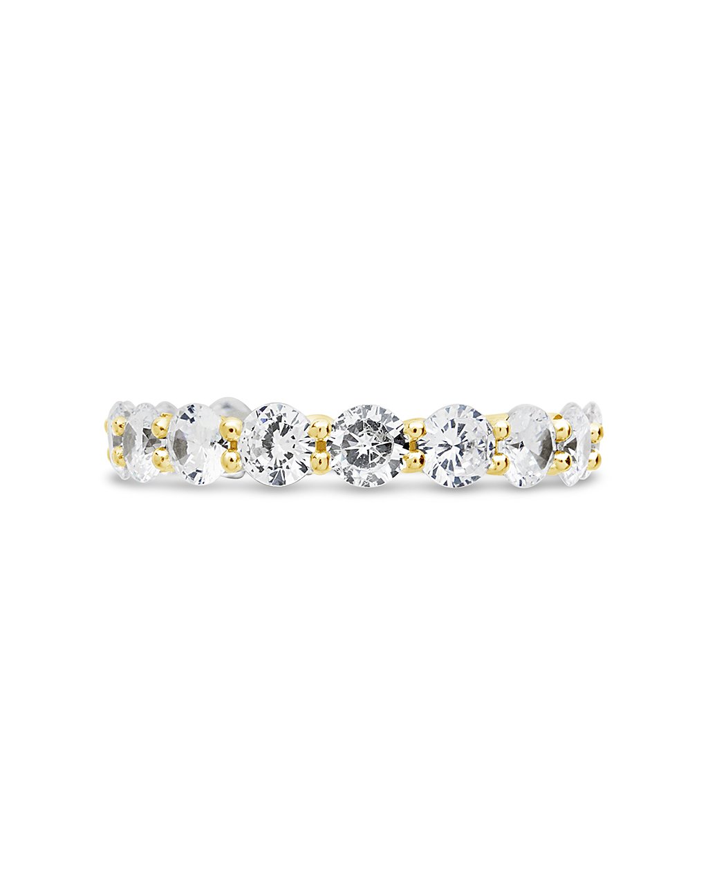 Sterling Silver CZ Eternity Band Ring - Sterling Forever