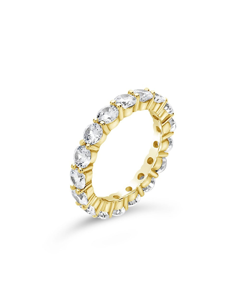 Sterling Silver CZ Eternity Band Ring - Sterling Forever