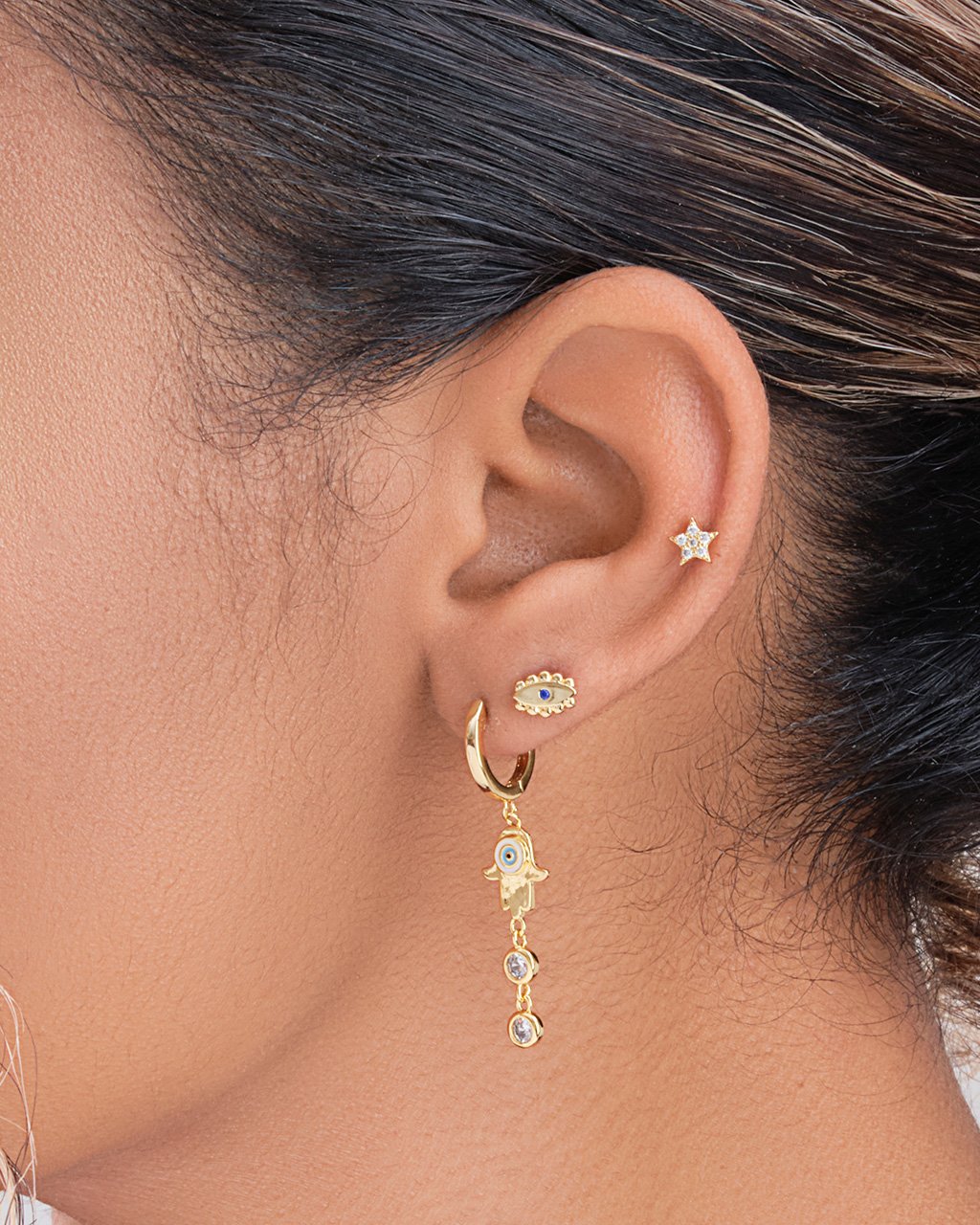 3pc Evil Eye Earring Set Earring Sterling Forever 