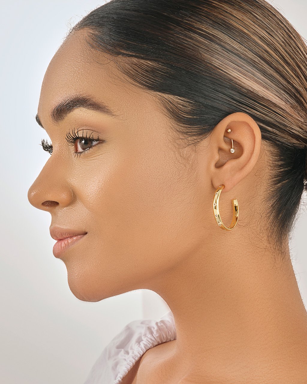 Everlee Hoops Earring Sterling Forever 