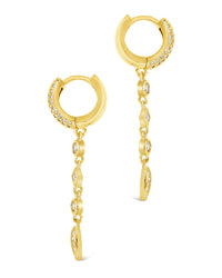 Malin Drop Hoops Earring Sterling Forever 