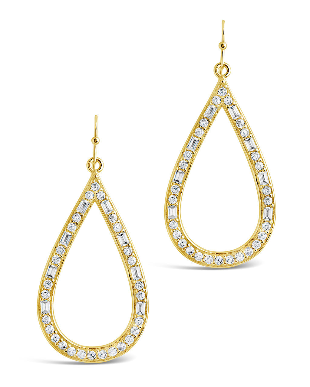 Evangeline Teardrop Hoops Earring Sterling Forever 