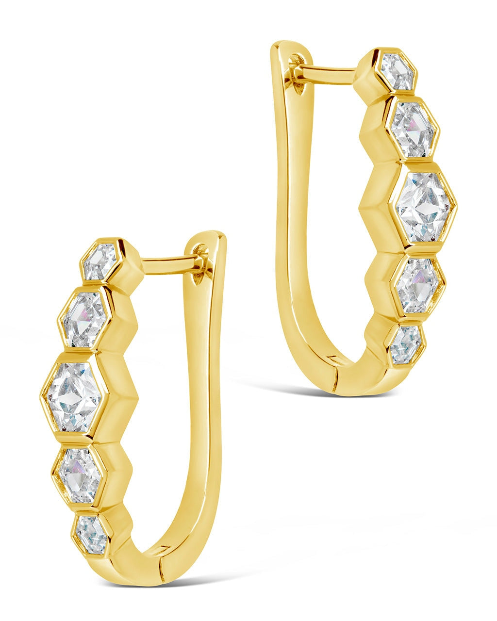 Gia Latch Hoop Earring Sterling Forever 