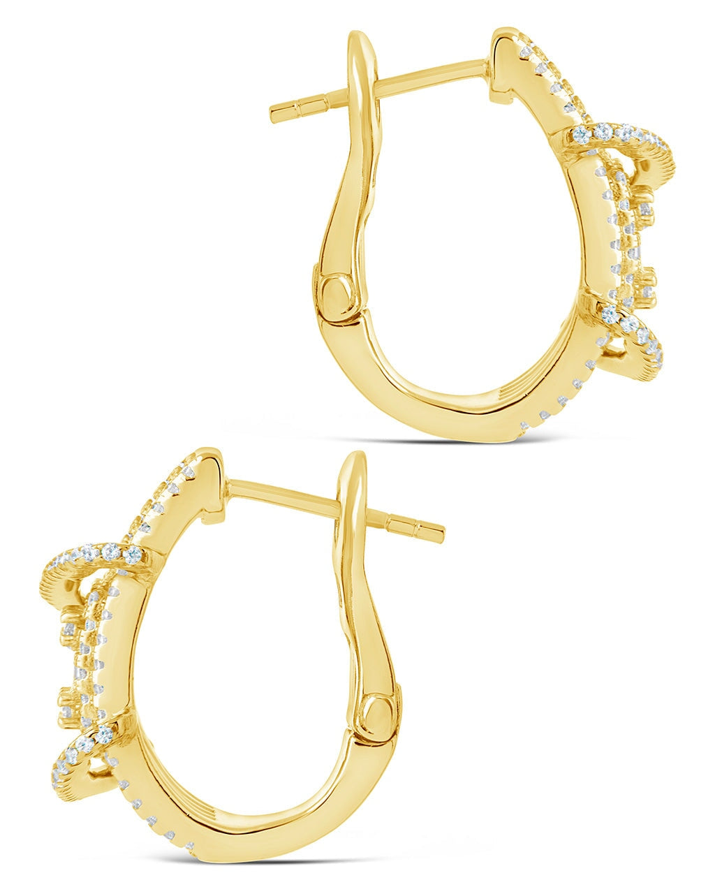 Leigh Statement Hoops Earring Sterling Forever 