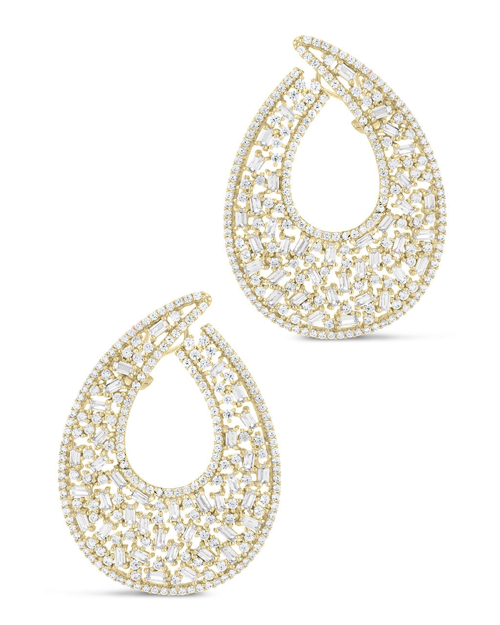 Paige Statement Studs Earring Sterling Forever Gold 
