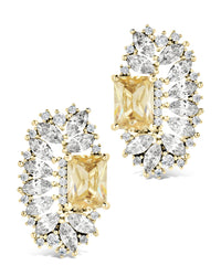 Nina Statement Studs Earring Sterling Forever Gold 