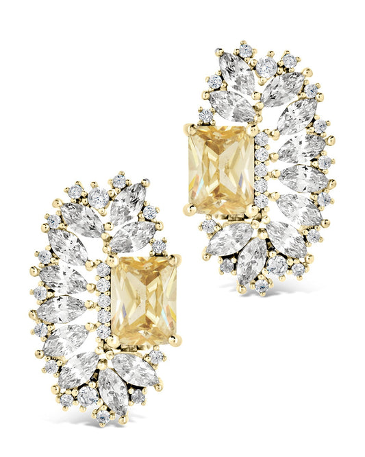 Nina Statement Studs Earring Sterling Forever Gold 