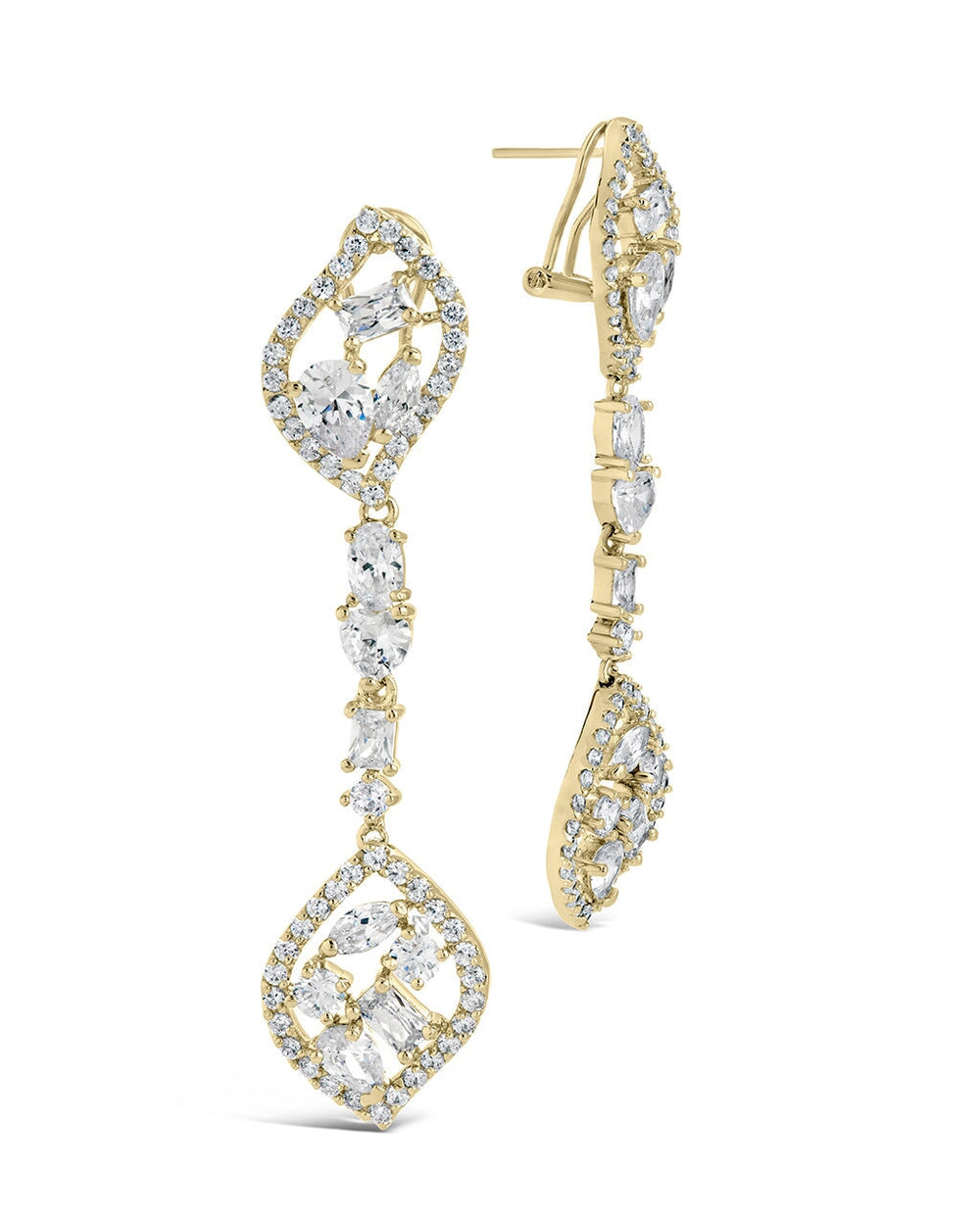 Mariah Drop Studs Earring Sterling Forever Gold 