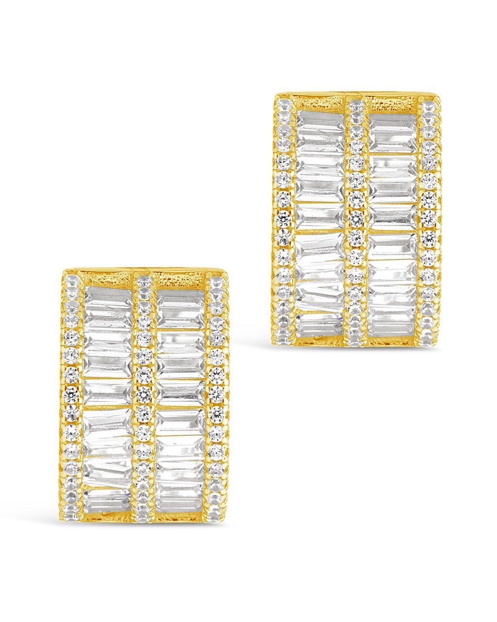 Serena CZ Hoops Earring Sterling Forever 