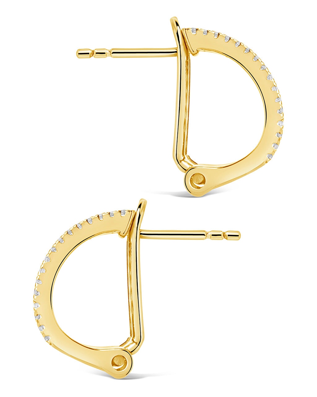 Serena CZ Hoops Earring Sterling Forever 