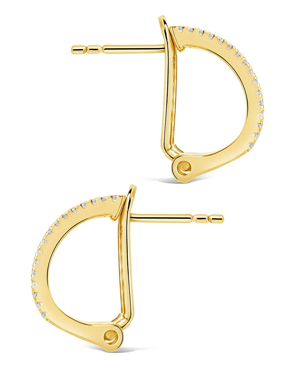 Serena CZ Hoops Earring Sterling Forever 