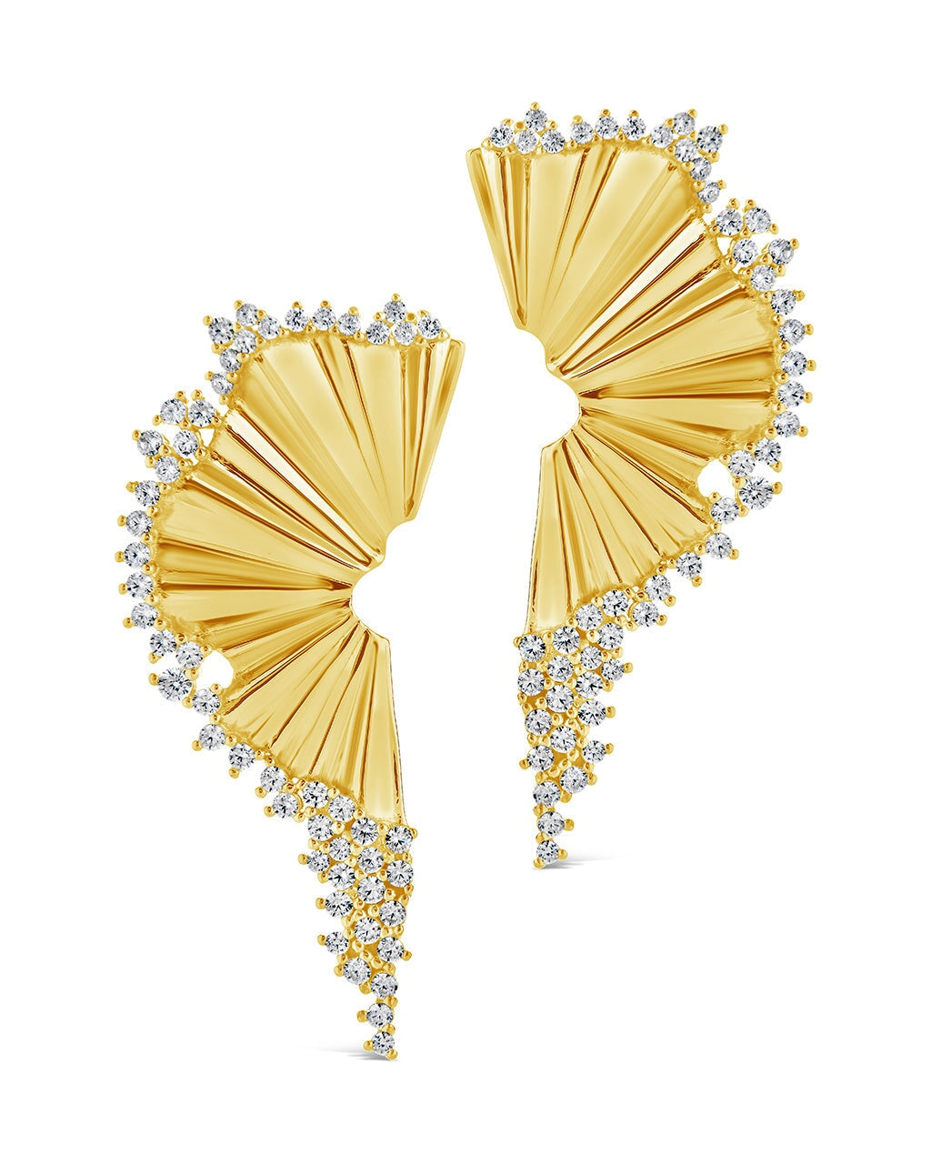 Angelina Statement Studs Earring Sterling Forever Gold 