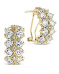 Lena CZ Hoop Earrings - Sterling Forever