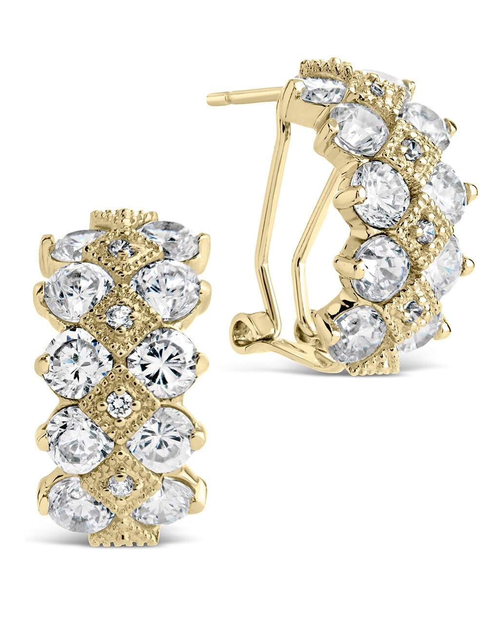 Lena CZ Hoop Earrings - Sterling Forever