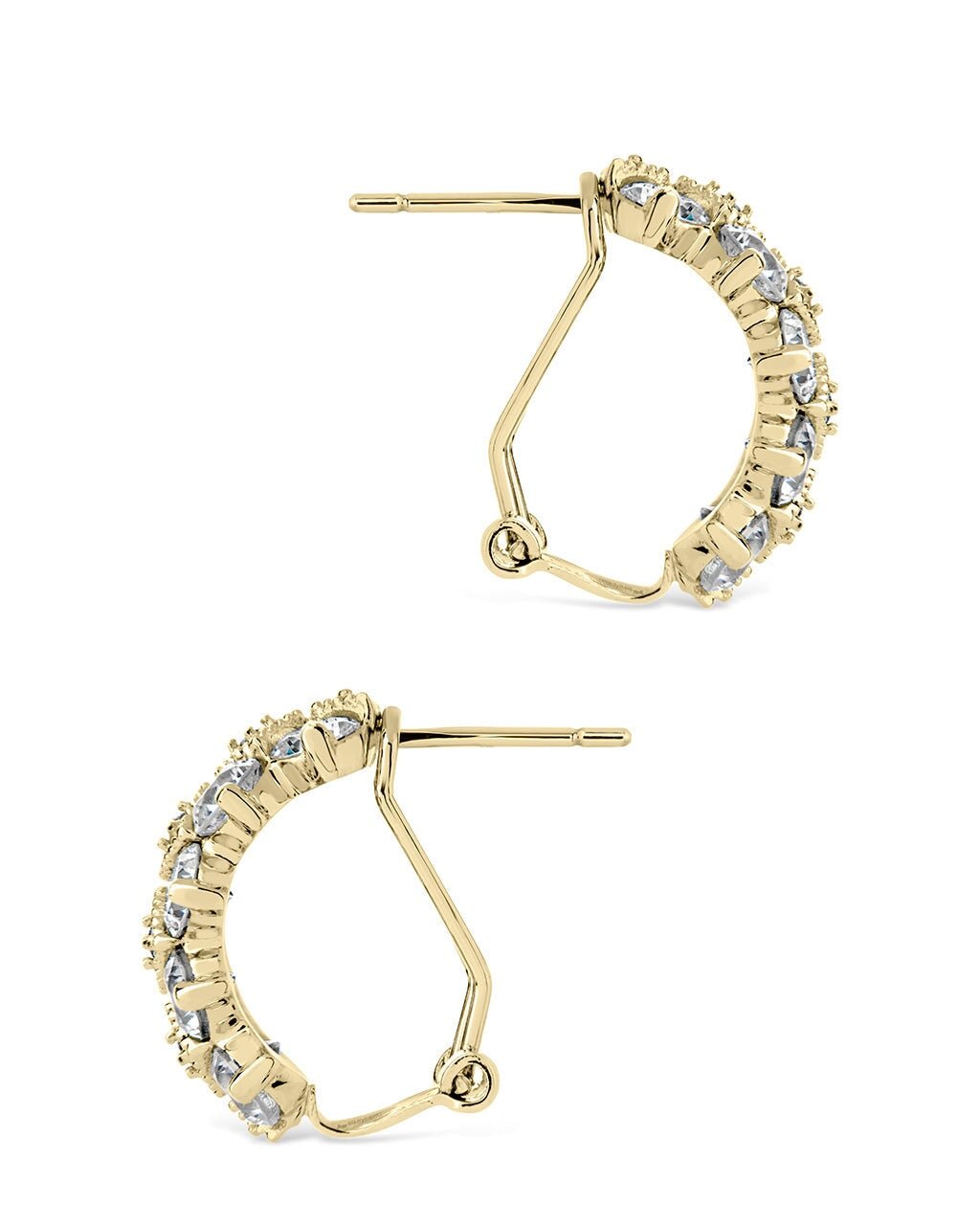 Lena CZ Hoop Earrings - Sterling Forever