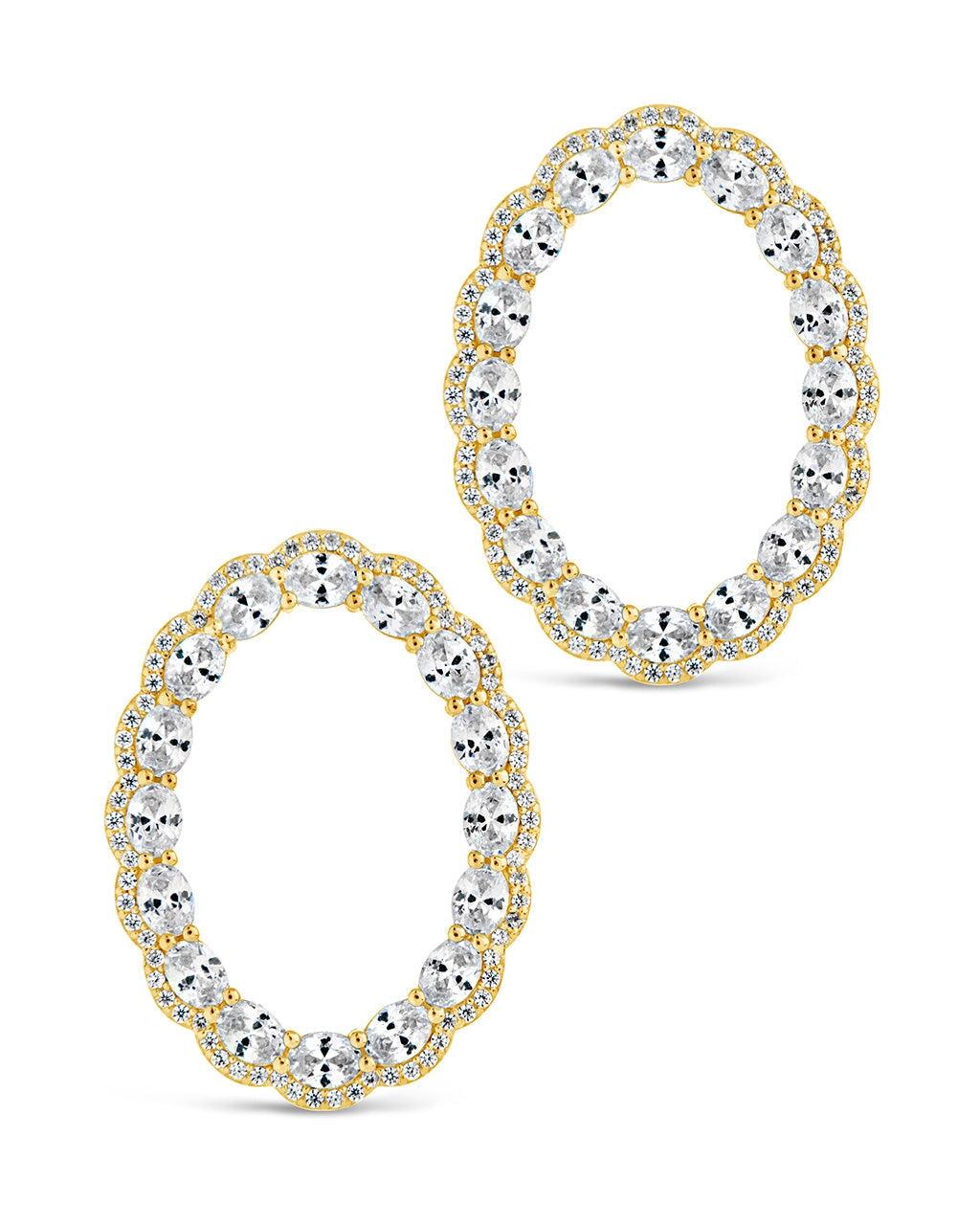 Rosario Statement Studs Earring Sterling Forever 
