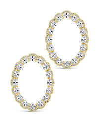 Rosario Statement Studs Earring Sterling Forever 