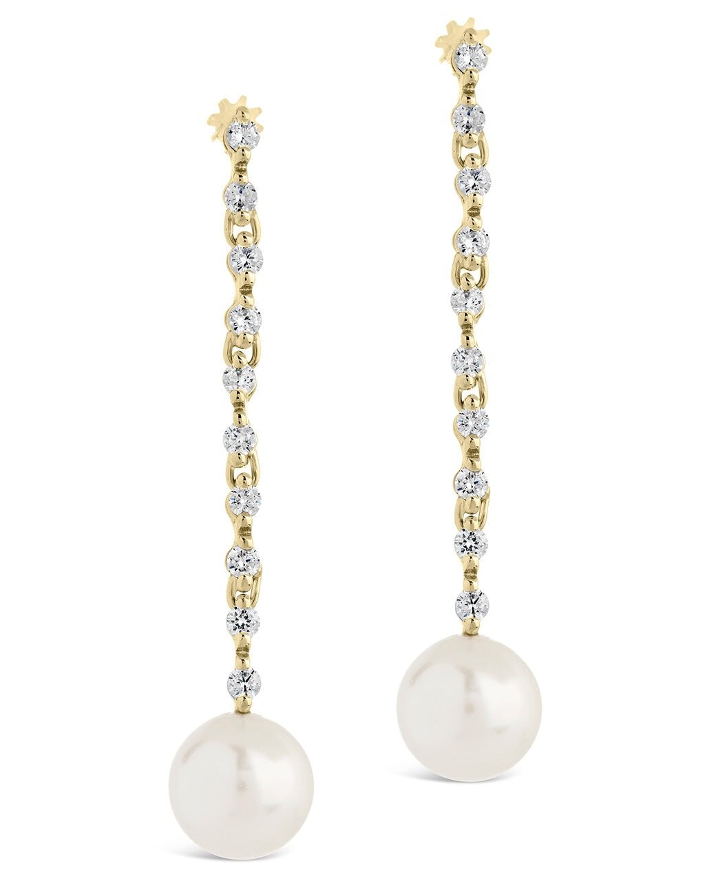 Blake Pearl Drop Stud Earrings - Sterling Forever