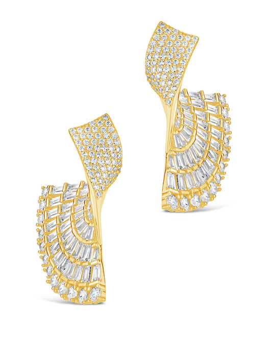 Hartford Statement Studs Earring Sterling Forever Gold 