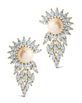 Rhianna CZ & Pearl Statement Stud Earrings - Sterling Forever