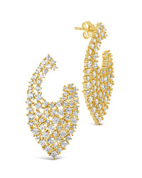 Priscilla Statement Studs Earring Sterling Forever Gold 