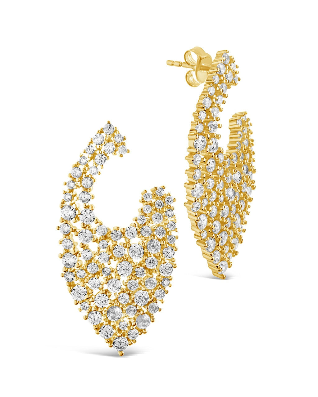 Priscilla Statement Studs Earring Sterling Forever Gold 