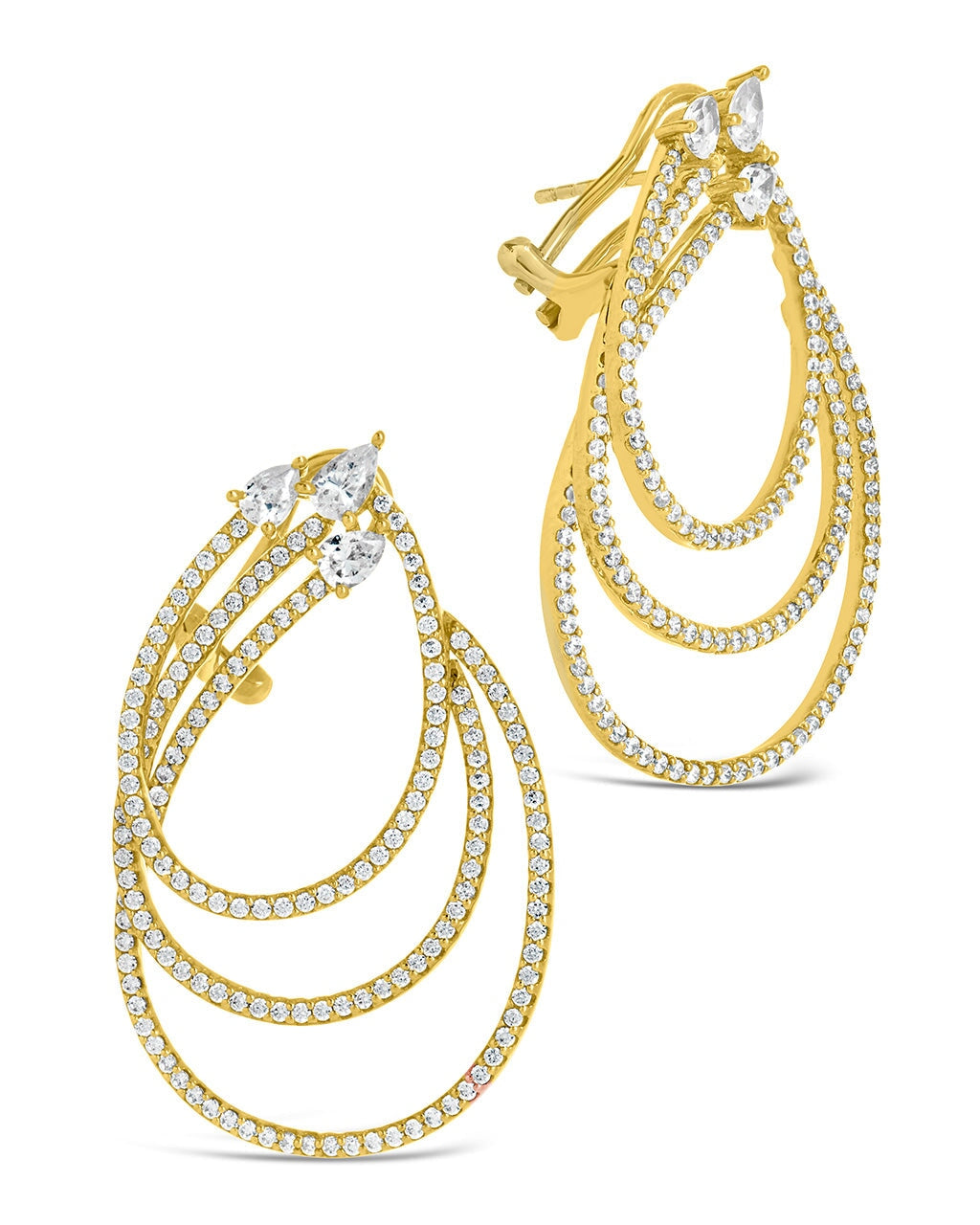 Kaia Statement Drop Earrings Earring Sterling Forever Gold 
