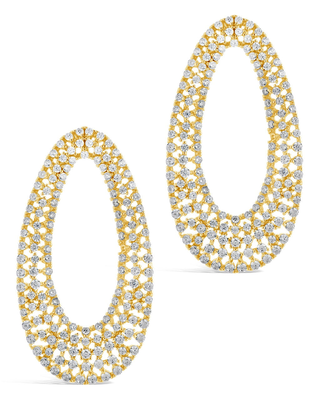 Olivia Oval Studs Earring Sterling Forever 