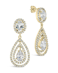 Cheyenne Drop Studs Earring Sterling Forever Gold 