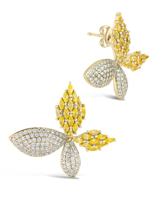 Heidi Statement Studs Earring Sterling Forever Gold 