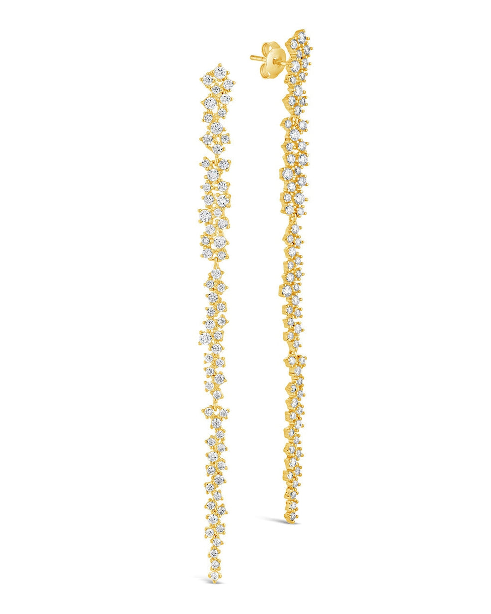 Audrina Drop Earrings Earring Sterling Forever Gold 