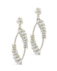 Gail Statement CZ Drop Earrings - Sterling Forever