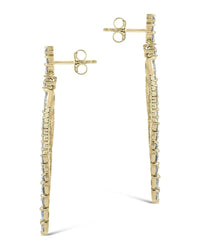 Gail Statement CZ Drop Earrings - Sterling Forever