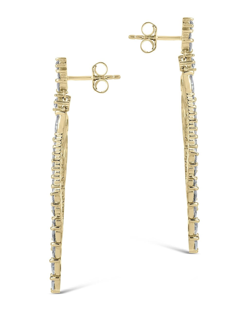 Gail Statement CZ Drop Earrings - Sterling Forever